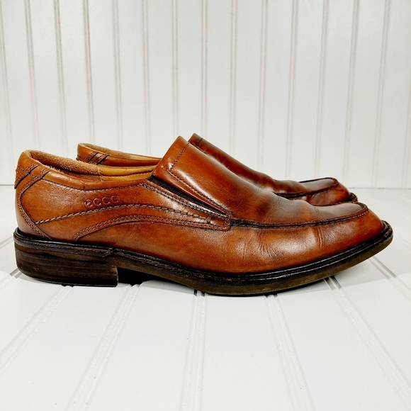 Ecco New Jersey Leather Slip On Loafers A94 - Picture 5 of 14